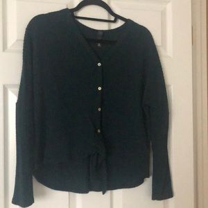 Woman’s waffle top, can be made higher or longer in front because you can tie it